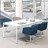 Weber Büroleben GmbH Profi Besprechungstisch 180x80cm NOVA U 4-6 Pers. Konferenztisch Meetingtisch,...