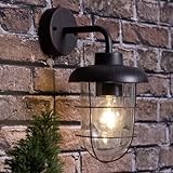 Lightbox hängende Wandlampe - spritzwassergeschützte Wandleuchte für den Außenbereich - geeignet...