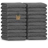 NatureMark Gästetücher – 20er Pack (30x50 cm), 100% Baumwolle, Oeko-TEX Zertifiziert, weich,...