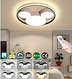 CRJ LED Deckenleuchte Kinder-Schlafzimmer Deckenlampe Kreativer Cartoon Lampenschirm Dimmbare...