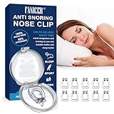 10 Stück Silikon Magnet Nasenklammer,Schnarchstopper gegen Schnarchen für ruhige Nächte, Anti...