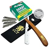 The Cambridge Cutthroat® Cut Throat Rasiermesser Rasierer-Set - Missanda Hartholz & Edelstahl...