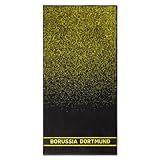 Borussia Dortmund BVB Duschtuch Farbverlauf 70 x 140 cm, Schwarz