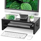 Rfiver Monitorständer Monitor Stand Bildschirmerhöhung - Holz Unterbau Bildschirm Laptop Ständer...