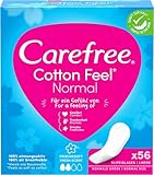 Carefree Cotton Feel Normal Frischeduft 56 Stk., Slipeinlage mit Frischeduft und...