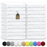 NatureMark Gästetücher – 20er Pack (30x50 cm), 100% Baumwolle, Oeko-TEX Zertifiziert, weich,...