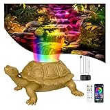 OSREE Teichbeleuchtung LED Unterwasser mit 12V Transformator und Timer, 6W Turtle...