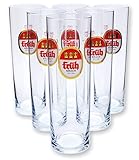 Früh Kölsch Biergläser/Gläser/Stangen Set - 6x 0,2l