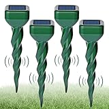 SternSinn Maulwurf Vertreiber Wühlmausschreck, Maulwurfschreck Solar Testsieger, 3 Vibrationsmodi...