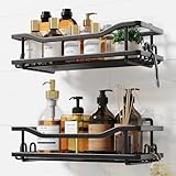 Coalinker Duschablage ohne Bohren 2 Stück- Badezimmer Organizer Kleben- Edelstahl Bad Organizer...