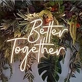 Better Together Neon-Schild Led Neon-Wanddekoration LED-Schild Verlobung Party Hochzeit Club...