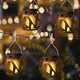 Garten Solarlampen für Außen Hängend,4 Stücke Solar Laternen für Draußen,IP65 Wasserdicht...