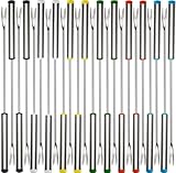 24PCS 24cm Fonduegabeln Edelstahl, BetterJonny Fonduespieße Fondue-Sticks Fondue Forks Grillgabeln...