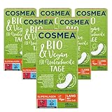 BIO Slipeinlagen von Cosmea, Lang, VEGAN ohne Duft, Vorteilspack 5 x 26 Stück...