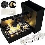 YeahBoom Geschenkbox Mit Schleife,Kiste+Tasche+Farbband+Licht,Magnetische...