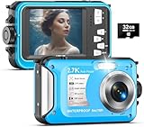 Yixinxin Unterwasserkamera 2.7K Digitalkamera wasserdichte 56MP Autofokus...