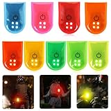 6 Stück Reflektierende LED-Sicherheitslicht-Blinklichter, 3 Modi Blinklicht LED Clip-on, 4 LED Clip...