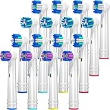 REDTRON 16 Stück Aufsteckbürsten für Oral B, Zahnbürstenköpfe für elektrische Zahnbürste,...