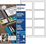 AVERY Zweckform C32015-25 Premium Visitenkarten, blanko (200 Stück, 260g, 85x54...