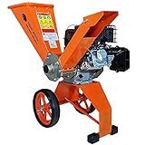 Forest Master FM6DD Benzin 4-Takt Motor Holz Garten Häcksler, 6 HP, Orange, 780...