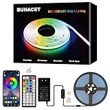 BUNACET COB RGB LED Strip 6M 24V Dimmbar, LED Streifen 3456 LEDs, Leiste Band Stripes Lichtband mit...