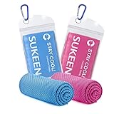 Sukeen Kühlendes Handtuch, 2er Set Kühlhandtuch Cool Towel, Gym Handtuch,...