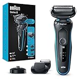 Braun Series 5 Rasierer Herren mit EasyClick Aufsatz, Elektrorasierer & Barttrimmer, Ladestation,...