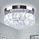 CXGLEAMING Moderner Kristall Kronleuchter LED Deckenleuchte Wohnzimmer Deckenlampe Schlafzimmer...