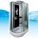 AcquaVapore DTP8060-7311L Dusche Duschtempel Komplett Duschkabine -Th. 120x80, EasyClean...