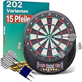 Ultrasport Dartscheibe Elektronisch Profi Set ohne Türen I Elektronische Dartscheibe für 1-8...