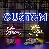 Neon Schild, Neon Sign Led Schild Personalisiert, Custom Neon Sign Leuchtreklame für Wanddekoration...