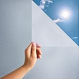 MARAPON® Fensterfolie Blickdicht - Selbsthaftende Sichtschutzfolie Fenster, Matt und Blickdicht,...