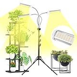 Shotory Pflanzenlampe LED 150W Pflanzenlicht Vollspektrum mit Einstellbar Ständer, Grow Light für...