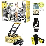 Gibbon Slacklines ClassicLine Komplett-Set inkl. Baumschutz | 25m | TÜV...