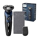 Philips Shaver Series 5000 – Elektrischer Nass- & Trockenrasierer für Herren in Metallic-Blau...