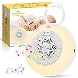 Easy@Home White Noise Machine: Tragbare Einschlafhilfe Babys mit weißem Rauschen | Nachtlicht | 26...