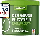 PRINOX Der Grüne Putzstein I 950g inkl. Handschwamm I Nachhaltiger Universal...