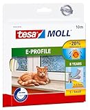 tesamoll E-Profil Gummidichtung - Selbstklebende Dichtung zum Isolieren von Spalten an Fenstern und...