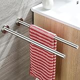 ZUNTO Handtuchhalter Bad, Handtuchstange Wand Edelstahl, Handtuchhalter mit Bohren, 2 Pack