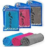 Fit-Flip Kühlhandtuch 3er Set - Cooling Towel und mikrofaser Kühltuch -...