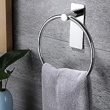 ZUNTO Handtuchring Ohne Bohren Handtuchhalter Edelstahl für Bad und Küche, Polieren Handtuchhaken
