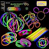 223-teiliges Set Knicklichter zum Basteln Party Deko von Armbändern und Partydekoration -...