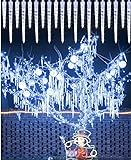 Weihnachtsdeko Eiszapfen Lichterkette Außen, 320LED 20Röhren, Weiß Lichter Memory Funktion...